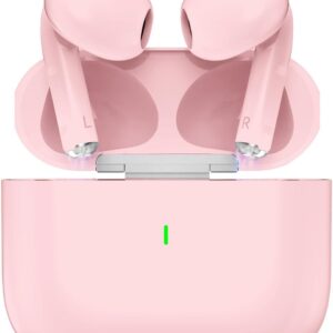 Fones de ouvido Bluetooth 5.3 sem fio, bateria com duração de 40 horas, carregamento USB-C, classificação de resistência à água IPX6, microfone embutido, compatíveis com Android e iOS ROSA - Imagem 5