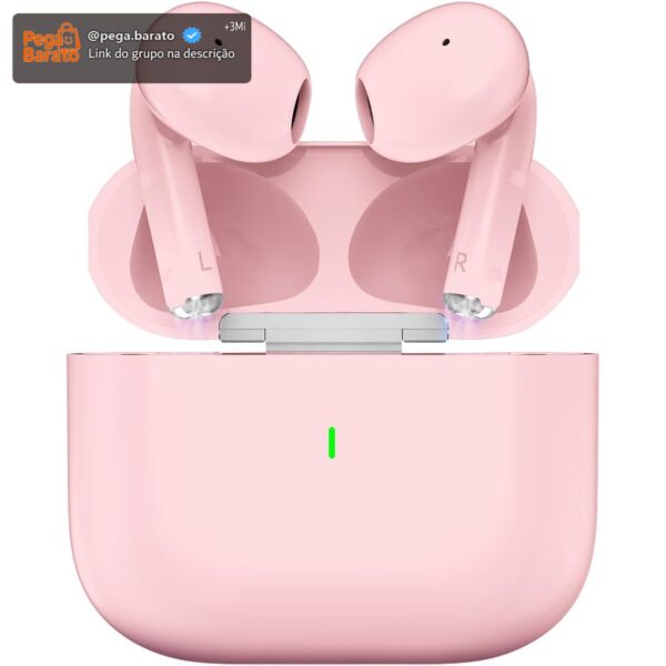 Fones de ouvido Bluetooth 5.3 sem fio, bateria com duração de 40 horas, carregamento USB-C, classificação de resistência à água IPX6, microfone embutido, compatíveis com Android e iOS ROSA