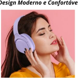 Fone De Ouvido Bluetooth 5.3 Headphone Sem Fio Fone Corrida Academia Com Cancelamento de Ruído On-ear Dobrável Qualidade PREMIUM Appari (Off White) - Imagem 6