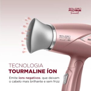 MONDIAL Secador de Cabelos Travel, Golden Rose, 1200W, Bivolt - SC-47-GR - Imagem 2