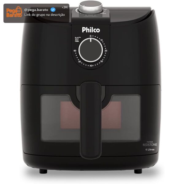 Air Fryer Philco 4L Revestimento Redstone 1500W PAF40A 220V