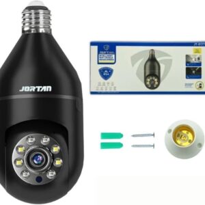 Câmera Lâmpada Wi-Fi 1080P Full HD 360° – Visão Noturna, Detecção Humana Inteligente, Áudio Bidirecional, Gravação em Nuvem e MicroSD até 128GB (preto) - Imagem 3