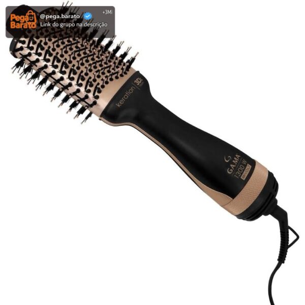 GA.MA ITALY Escova Secadora Stylish Keration Brush 3D Bivolt