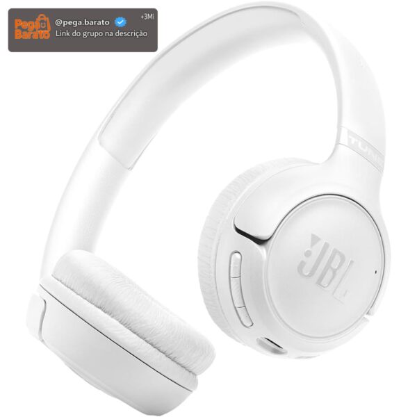JBL, Fone de Ouvido Bluetooth Over-Ear, Tune 530BT, Sem Fio, Até 76 Horas de Bateria - Branco
