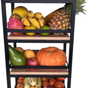Fruteira Strassis Design SD-3300 Metal e MDF Cor: Preto - Imagem 5