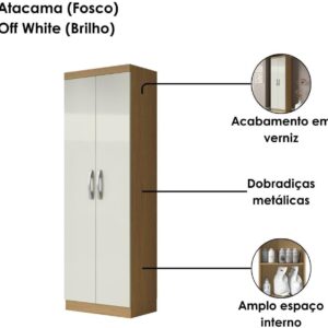 Armário Multiuso 2 Portas Aramóveis New - Imagem 5