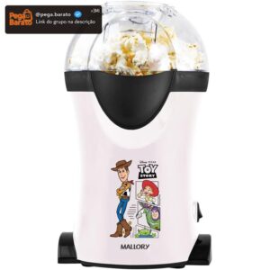 Pipoqueira Elétrica Mallory Toy Story – Pipocas Sequinhas e Sem Óleo, Bocal Expedidor, Copo Medidor para Manteiga e Pés Antiderrapantes - 127V - Imagem 1