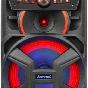 Amvox Caixa de Som Amplificada ACA 221 Gigante II - 220W RMS, Bluetooth, Rádio FM, USB, Preto - Imagem 2