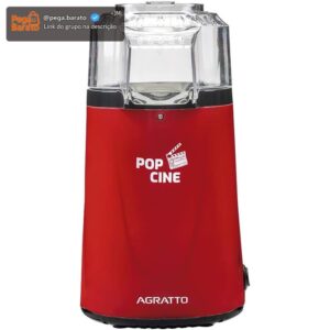 PIPOQUEIRA PO CINE PP02 VERMELHO COM DOSADOR 1200W 220V AGRATTO - Imagem 1