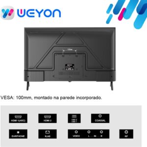 Smart Tv 32'' Led Hd Wi-fi Weyon Tv 60hz 32wdsnbx 100/240v Android 14 - Imagem 9