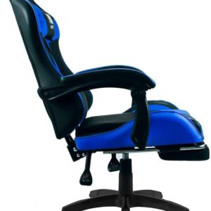 Cadeira Gamer Fox Racer Zerda Azul Com Apoio De Pe - Imagem 2