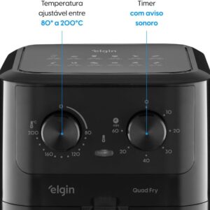 Fritadeira Elétrica Air Fryer Quad Fry Elgin – 4,2 L, 1400W - Imagem 5