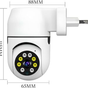 Câmera Wi-Fi Inteligente, Uso Interno/Externo, Estilo Domo, 720p/1080p, Áudio Bidirecional, Segurança/Monitoramento, I35, Sem fio/Com fio, Visão Noturna, Wi-Fi, AC/DC - Imagem 3
