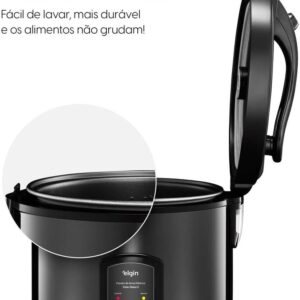 Panela de Arroz Visio Glass 5 Elgin – 400W 5 Xícaras 220V - Imagem 10