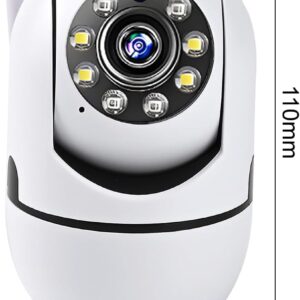 Câmera Wi-Fi Inteligente 360° Full HD 1080P – Minion Giratório com Rastreamento Automático, Visão Noturna, Áudio Bidirecional e Detecção de Movimento - Imagem 6