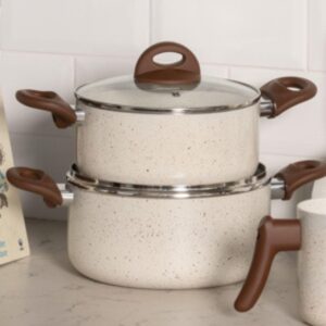 Brinox - Caçarola com tampa e fundo de indução Cerâmic Life 2,55L 20cm - Vanilla - Imagem 3