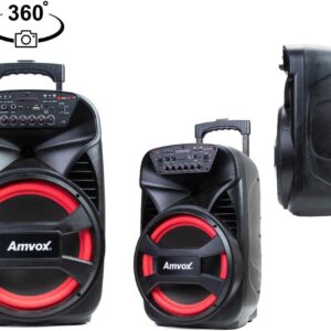 Amvox Caixa de Som Amplificada ACA 480 Viper II - 480W RMS, Bluetooth, Equalizador, Rádio FM, USB - Imagem 3