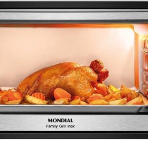 MONDIAL Forno Elétrico 60L Family Grill Inox, Preto/Inox, 2000W, 220V - FRN-60-BI - Imagem 4