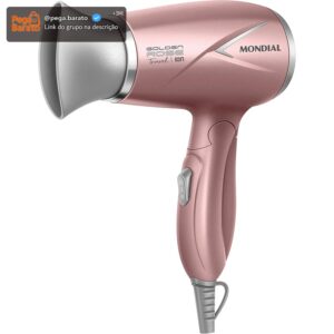 MONDIAL Secador de Cabelos Travel, Golden Rose, 1200W, Bivolt - SC-47-GR - Imagem 1