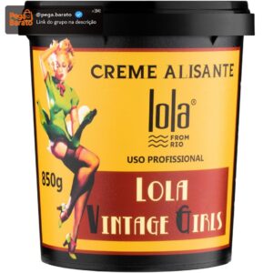 Hair Vintage Girl Creme Alisante 850g , Lola Cosmetics - Imagem 1