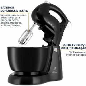 Batedeira Britânia Pérola 550 Turbo Tigela para 4,3L 500W 220V - Imagem 10