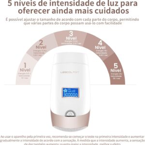 Depilador e Rejuvenescedor a Laser Permanente Luz Pulsada Lescolton T-009i - Imagem 5