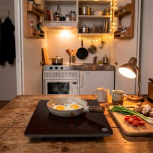 Cooktop Indução Life 1 Boca Portátil com 9 Níveis de Potência e Timer de 120 Minutos – Cooktop Digital de Mesa 220-240V para Cozinha Compacta e Preparo Rápido IH3F120-T04 - Imagem 4