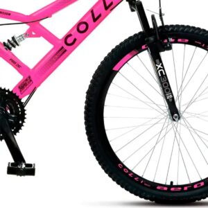 Colli Bike, Bicicleta GPS 148 Dupla Suspensão e Freios V-Brake, Aro 26 Aero, 36 Raias, 21 Marchas - Imagem 5