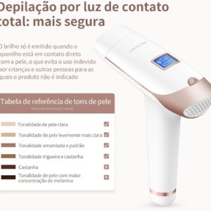 Depilador e Rejuvenescedor a Laser Permanente Luz Pulsada Lescolton T-009i - Imagem 4