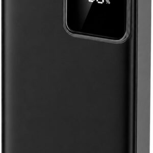 Carregador Portátil Power Bank 20000mAh Turbo 22.5W com Visor LED e Cabos Integrados - Carregamento Ultra Rápido PD, 2 Saída/Entrada USB Tipo-C e Lightning, Compatível com iPhone, Android, Notebook - Imagem 1