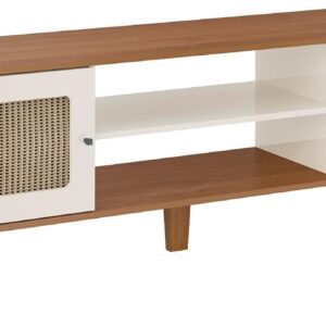 Artely Rack Charlotte para Tv até 75" com 2 Portas, Cinamomo/Off White - Imagem 5