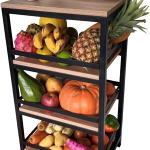 Fruteira Strassis Design SD-3300 Metal e MDF Cor: Preto - Imagem 4