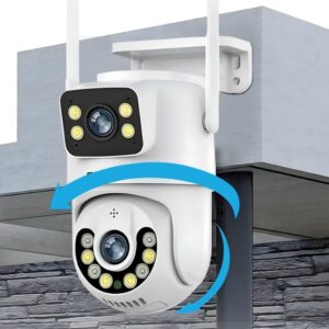 Câmera de Segurança Interna/Externa, Estilo Domo, 1080p HD, Detecção de Movimento, Monitoramento Residencial, V17-branco, Wi-Fi/Com fio, Áudio Bidirecional, AC/DC, Wi-Fi - Imagem 4
