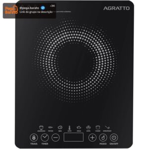AGRATTO COOKTOP INDUCAO ACKI01I-02 PRETO 1 BOCA 2000W 220V - Imagem 1