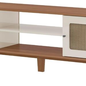 Artely Rack Charlotte para Tv até 75" com 2 Portas, Cinamomo/Off White - Imagem 8