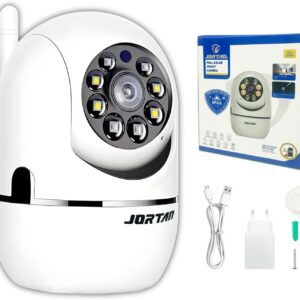 Câmera Wi-Fi Inteligente 360° Full HD 1080P – Minion Giratório com Rastreamento Automático, Visão Noturna, Áudio Bidirecional e Detecção de Movimento - Imagem 5