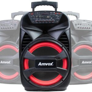 Amvox Caixa de Som Amplificada ACA 480 Viper II - 480W RMS, Bluetooth, Equalizador, Rádio FM, USB - Imagem 4