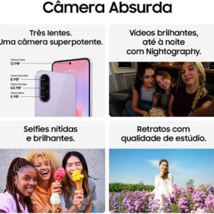 Celular Samsung Galaxy A37 5G 128GB, 6GB RAM, Câmera 50MP (Branco) - Imagem 4