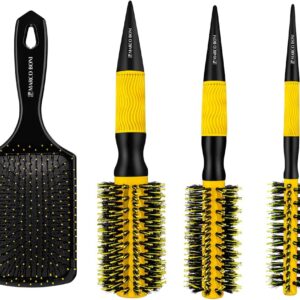 Marco Boni Kit Prof 3 Escovas Thermal Ceramic E 1 Escova Raquete Desembaraçante 6204 Amarelo 4 Unidades. - Imagem 2