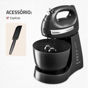 Batedeira Premium, Mondial, Preto/Inox, 500W, 220V - B-04 NP - Imagem 8