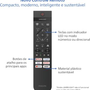 PHILIPS, Smart TV, 32" HD, 32PHG6910/78, HDR10, HDMI, USB, Dolby Audio, Wi-Fi - Imagem 9