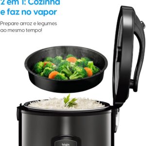 Panela de Arroz Visio Glass 5 Elgin – 400W 5 Xícaras 220V - Imagem 9