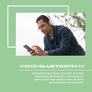 JBL, Fone de Ouvido Bluetooth Over-Ear, Tune 530BT, Sem Fio, Até 76 Horas de Bateria - Branco - Imagem 5