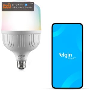 Lâmpada Inteligente Alta Potência 20W Elgin Color RGB Wifi Compatível com Alexa e Google Home - Imagem 1