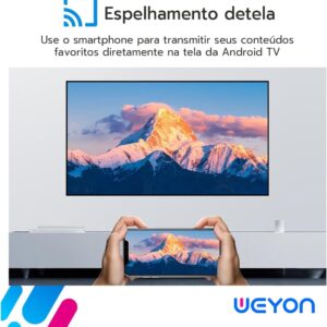 Smart Tv 32'' Led Hd Wi-fi Weyon Tv 60hz 32wdsnbx 100/240v Android 14 - Imagem 7