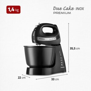 Batedeira Premium, Mondial, Preto/Inox, 500W, 220V - B-04 NP - Imagem 3