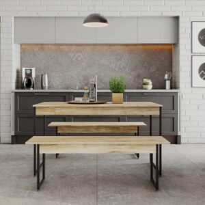 Mesa de Jantar Tub C/02 Bancos - Imagem 6
