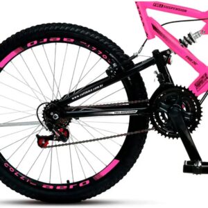 Colli Bike, Bicicleta GPS 148 Dupla Suspensão e Freios V-Brake, Aro 26 Aero, 36 Raias, 21 Marchas - Imagem 4