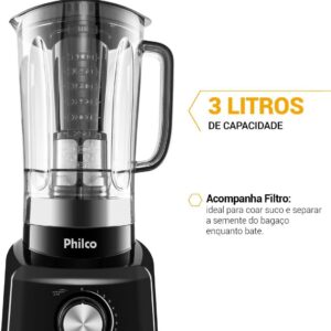 Liquidificador, Ph900, 3L, Preto, 220V, Philco - Imagem 4