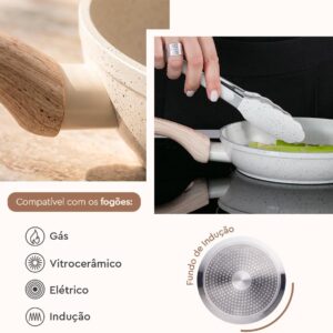 Brinox - Frigideira Antiaderente Ceramic Life Sirius 20cm - Vanilla - Imagem 3